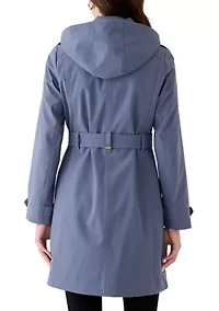 Women's Zip Up Walker Coat with Multi Stitch