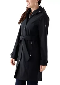 Women's Zip Up Walker Coat with Multi Stitch