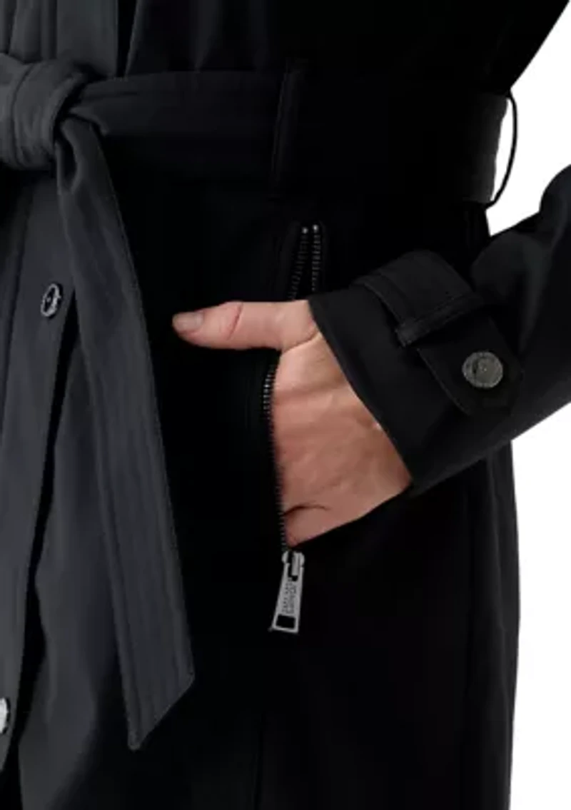 Women's Zip Up Walker Coat with Multi Stitch