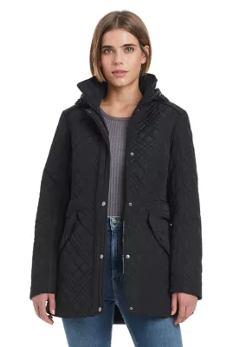 Women's Mix Detail Quilted Jacket