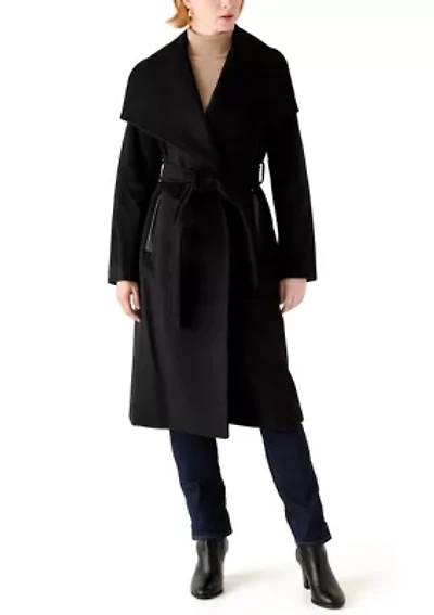 Women's Wrap Tie Belt Coat