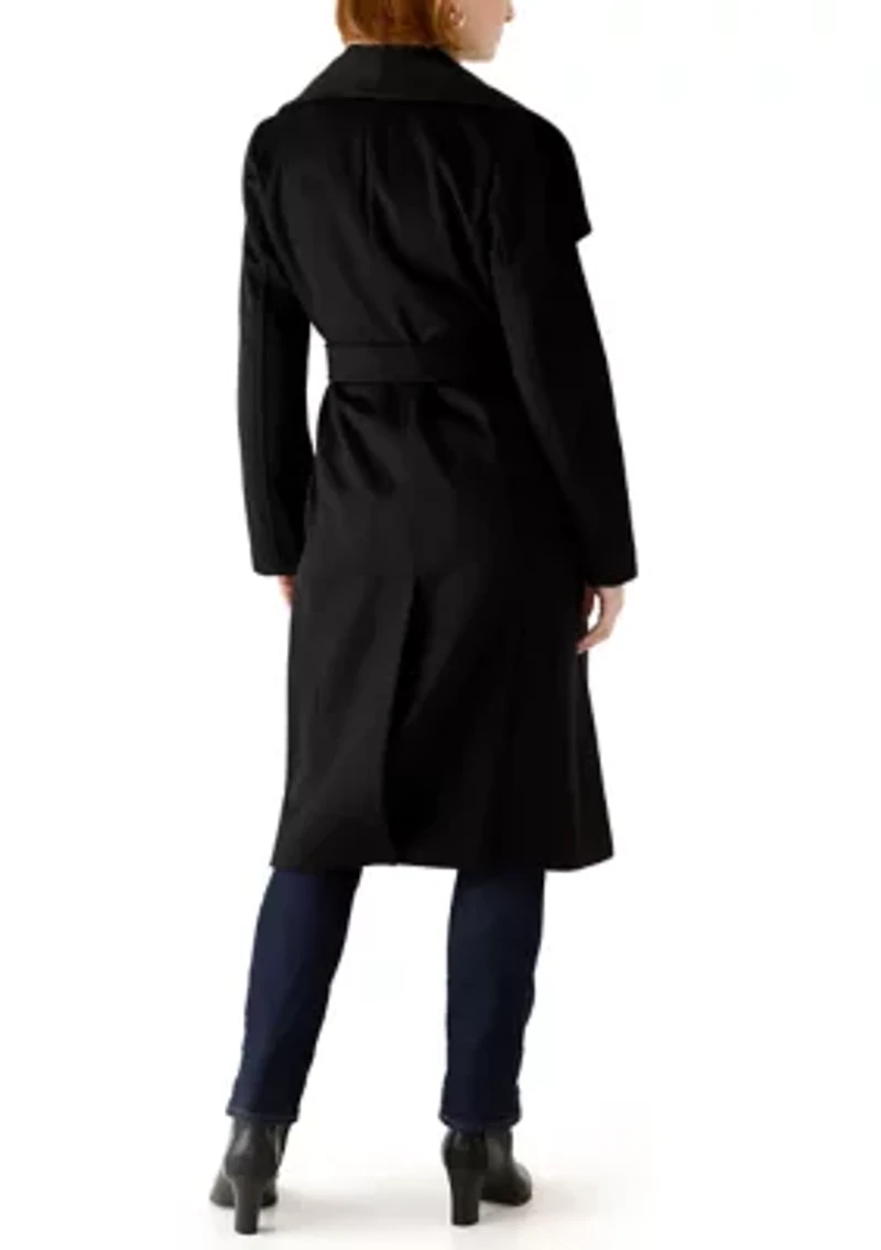 Women's Wrap Tie Belt Coat