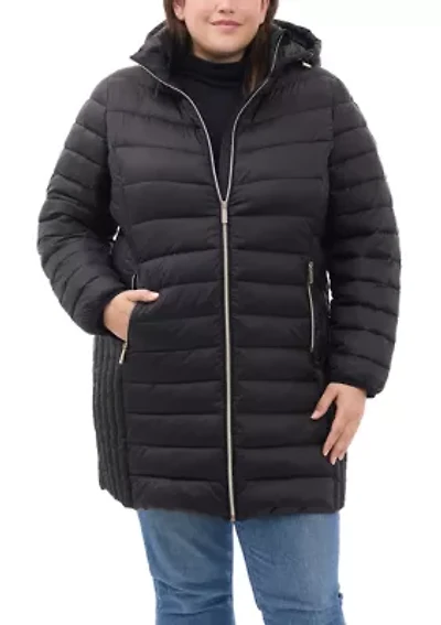 Plus Packable Long Puffer Coat