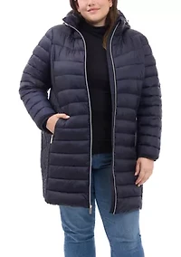 Plus Packable Long Puffer Coat