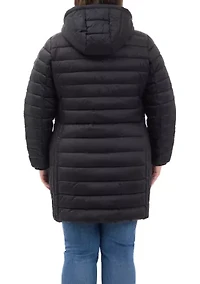 Plus Packable Long Puffer Coat