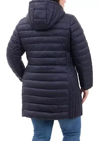 Plus Packable Long Puffer Coat