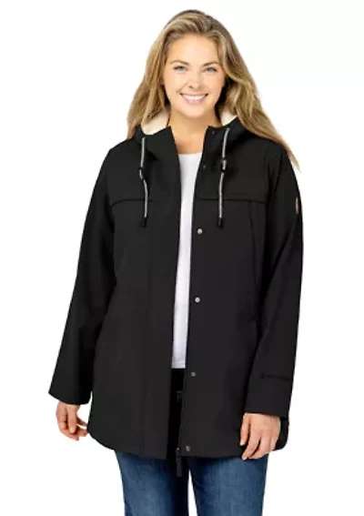 Plus Super Sofshell Long Raincoat