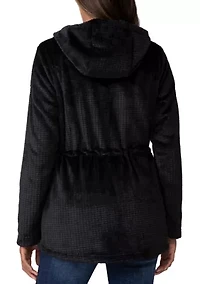 Women's Grid Butter Pile Anorak Jacket