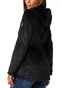 Women's Grid Butter Pile Anorak Jacket