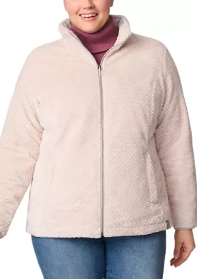 Plus Braided Butter Pile Jacket