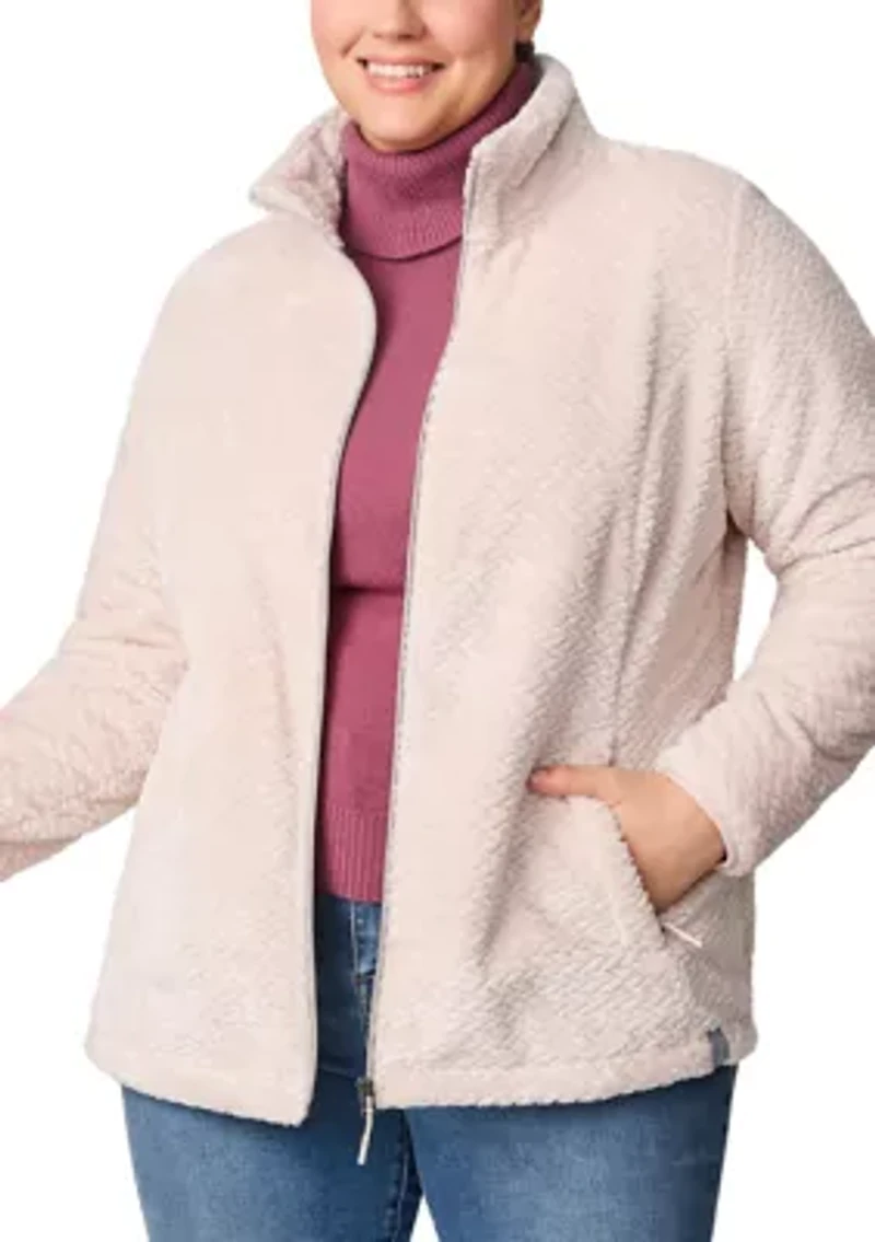 Plus Braided Butter Pile Jacket