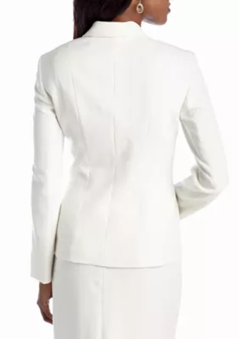 Women's Stretch Crepe One Button Jacket