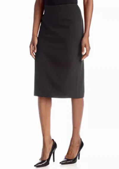 Womens's Stretch Crepe Column Skirt