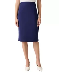 Womens's Stretch Crepe Column Skirt