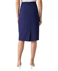 Womens's Stretch Crepe Column Skirt