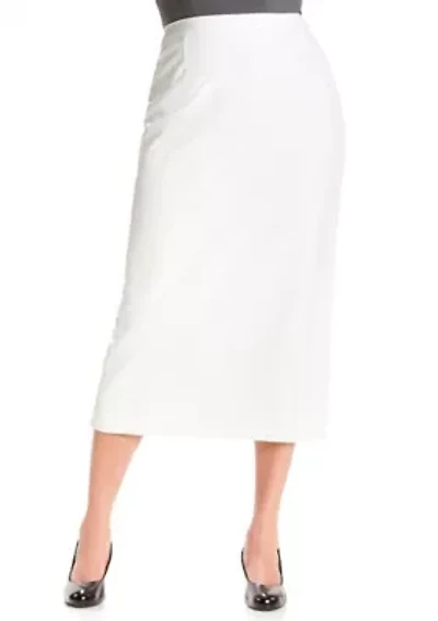 Women's Stretch Crepe Column Skirt