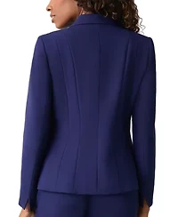 Women's Stretch Crepe One Button Panel Seamed Jacket