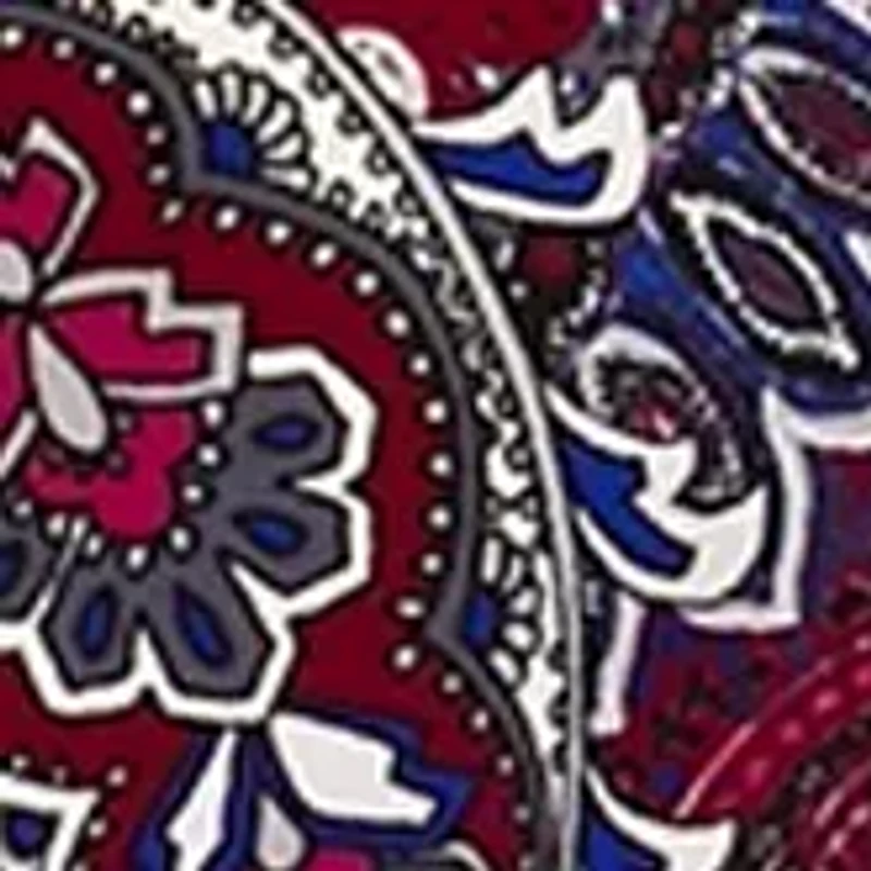 Petite Sleeveless Pleated Printed Top