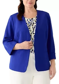 Plus Roll Cuff Fire Red Jacket