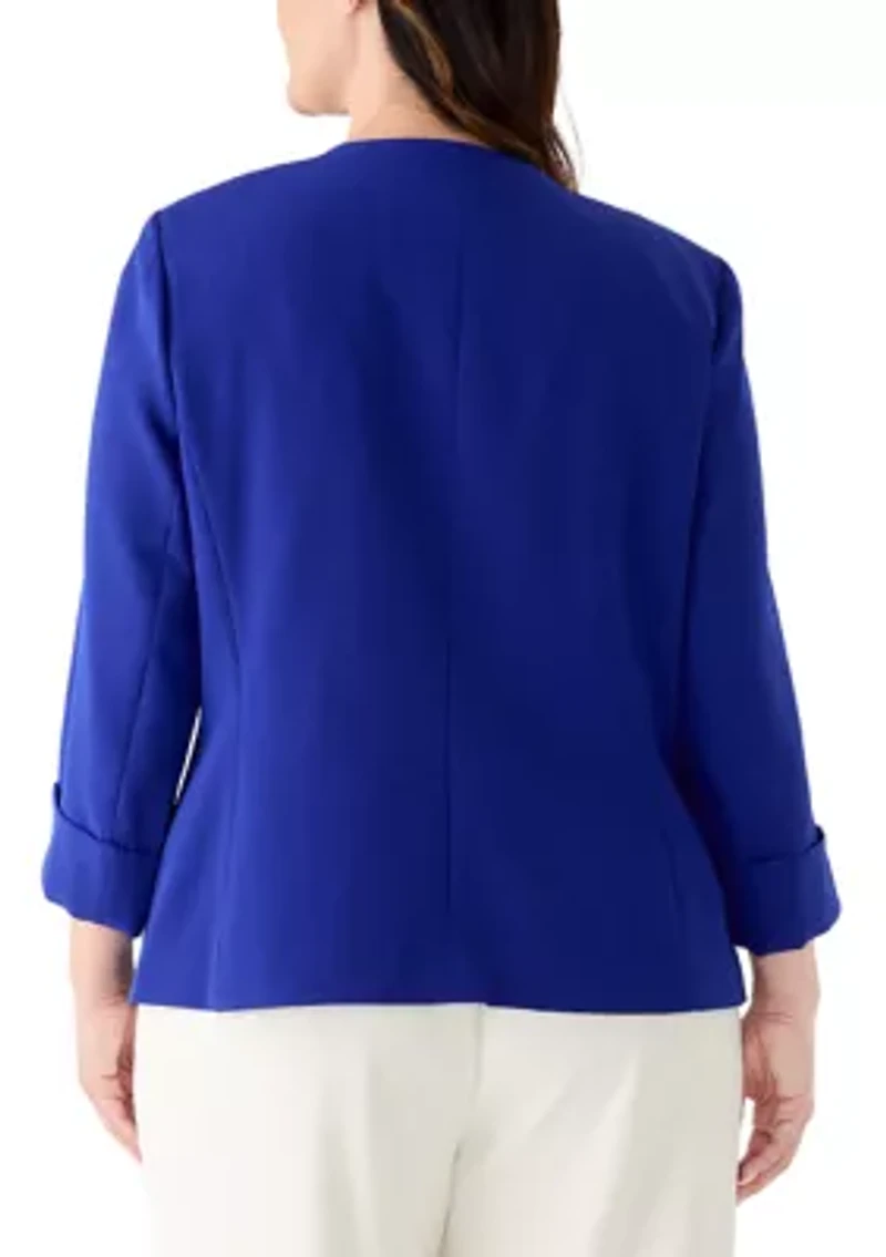 Plus Roll Cuff Fire Red Jacket