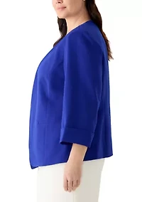 Plus Roll Cuff Fire Red Jacket