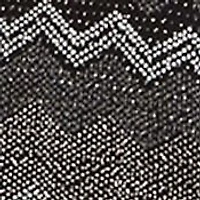 Petite Long Sleeve Side Knot Chevron Print Knit Top