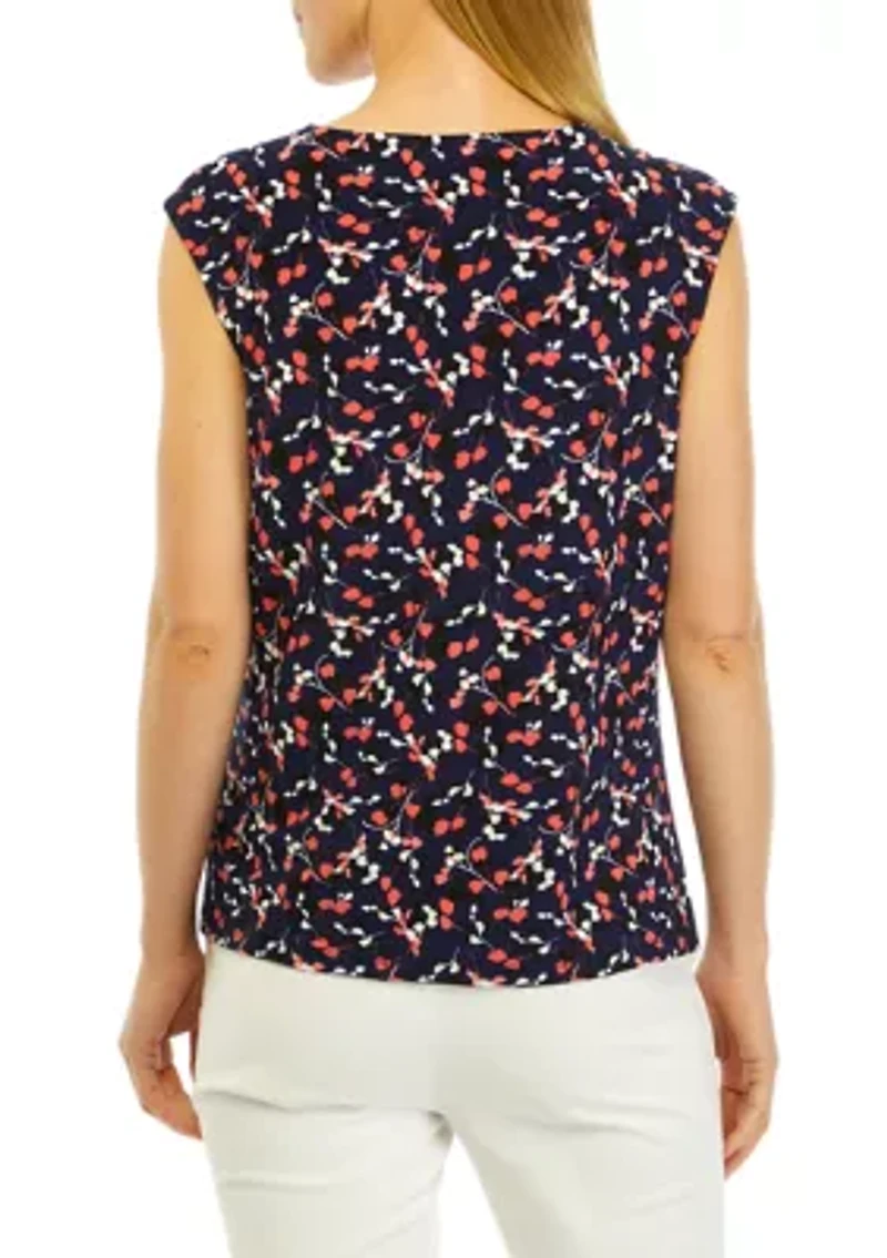 Petite Keyhole Printed Cami