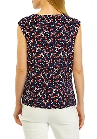 Petite Keyhole Printed Cami