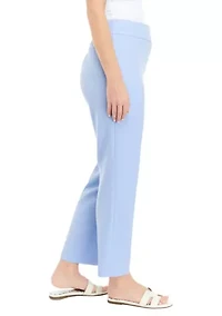 Petite Fly Front Slim Pants