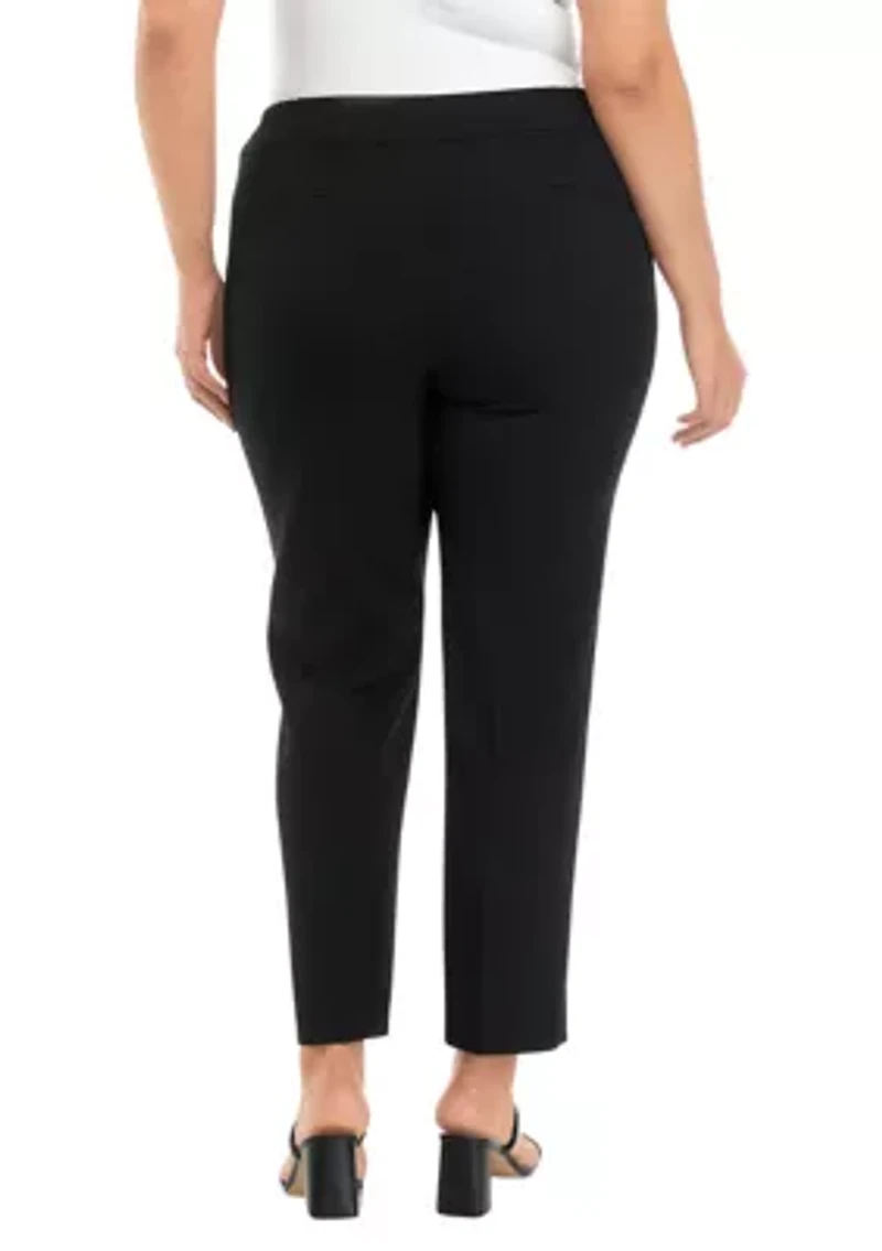 Plus Fly Front Sailor Slim Pants