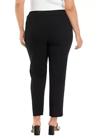 Plus Fly Front Sailor Slim Pants