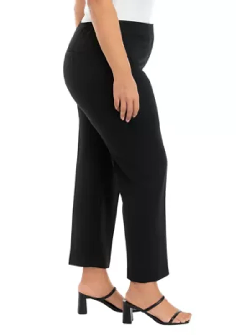 Plus Fly Front Sailor Slim Pants