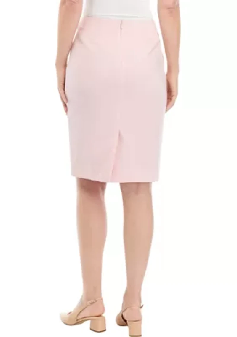 Petite Slim Zip Skirt