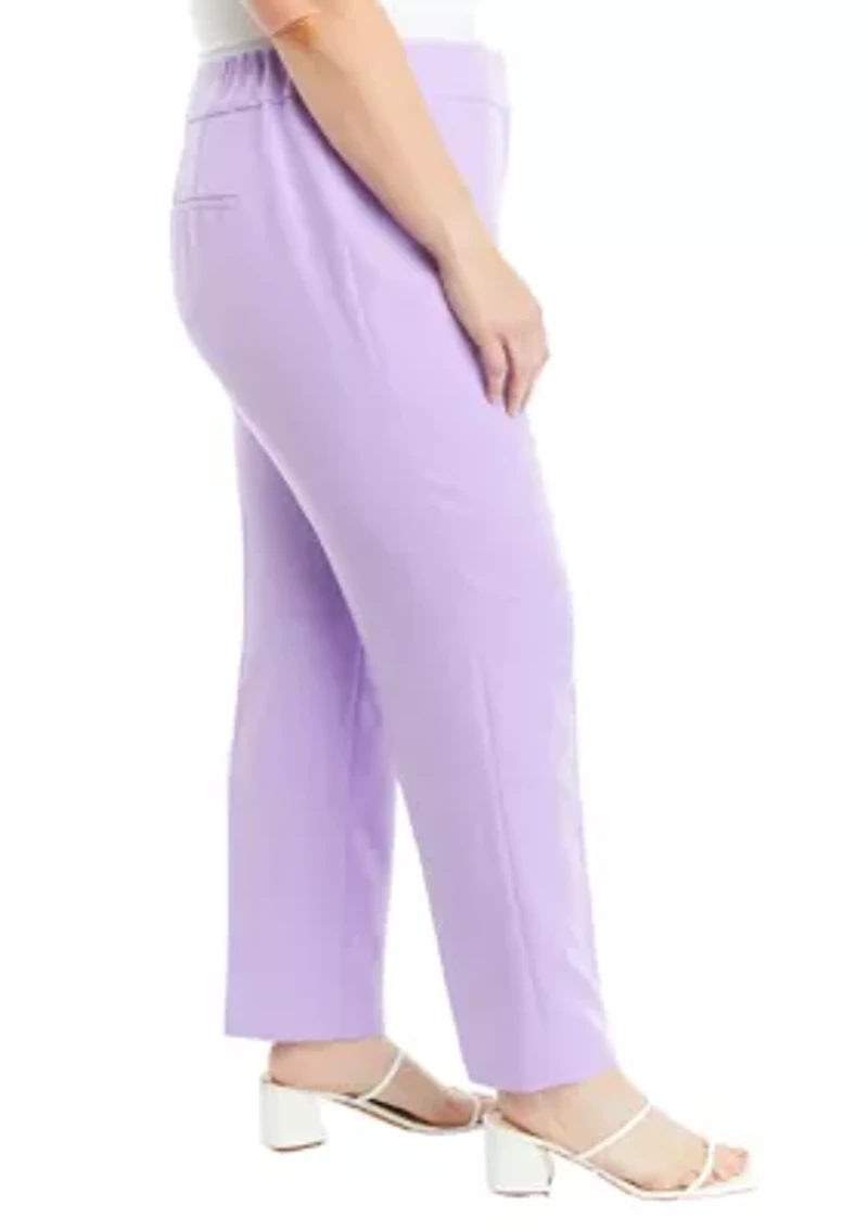 Plus Unlined Slim Pants