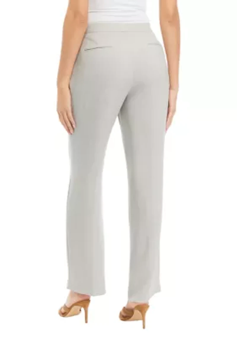 Petite Fly Front Extend Tab Trouser Pants