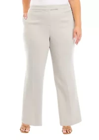 Plus Fly Front Extend Tab Trouser Pants