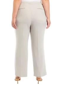 Plus Fly Front Extend Tab Trouser Pants