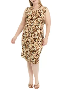 Plus Sleeveless Signature Wrap Dress