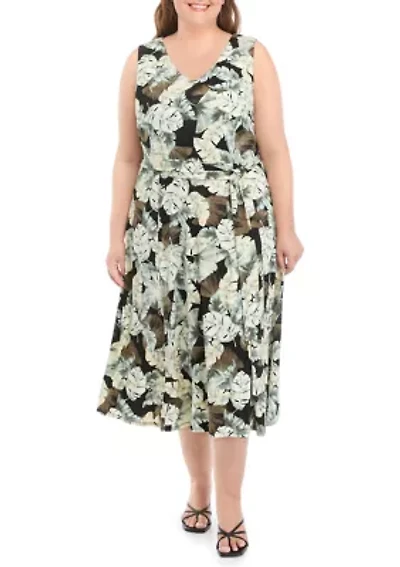 Plus Rhonda Printed Dress