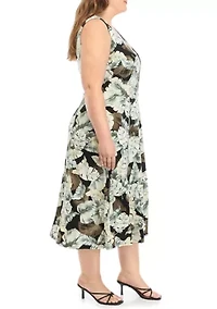 Plus Rhonda Printed Dress