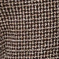 Petite Tweed Fly Front Slim Pants