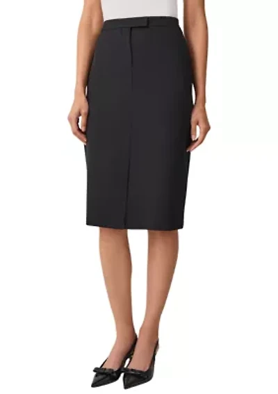 Women's Fly Front Extended Tab Skimmer Skirt