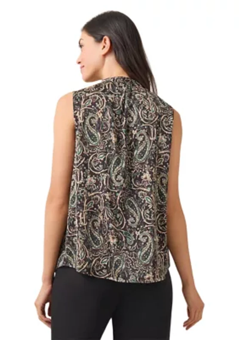 Petite Ruffle Neck Blouse