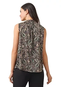 Petite Ruffle Neck Blouse