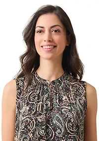 Petite Ruffle Neck Blouse