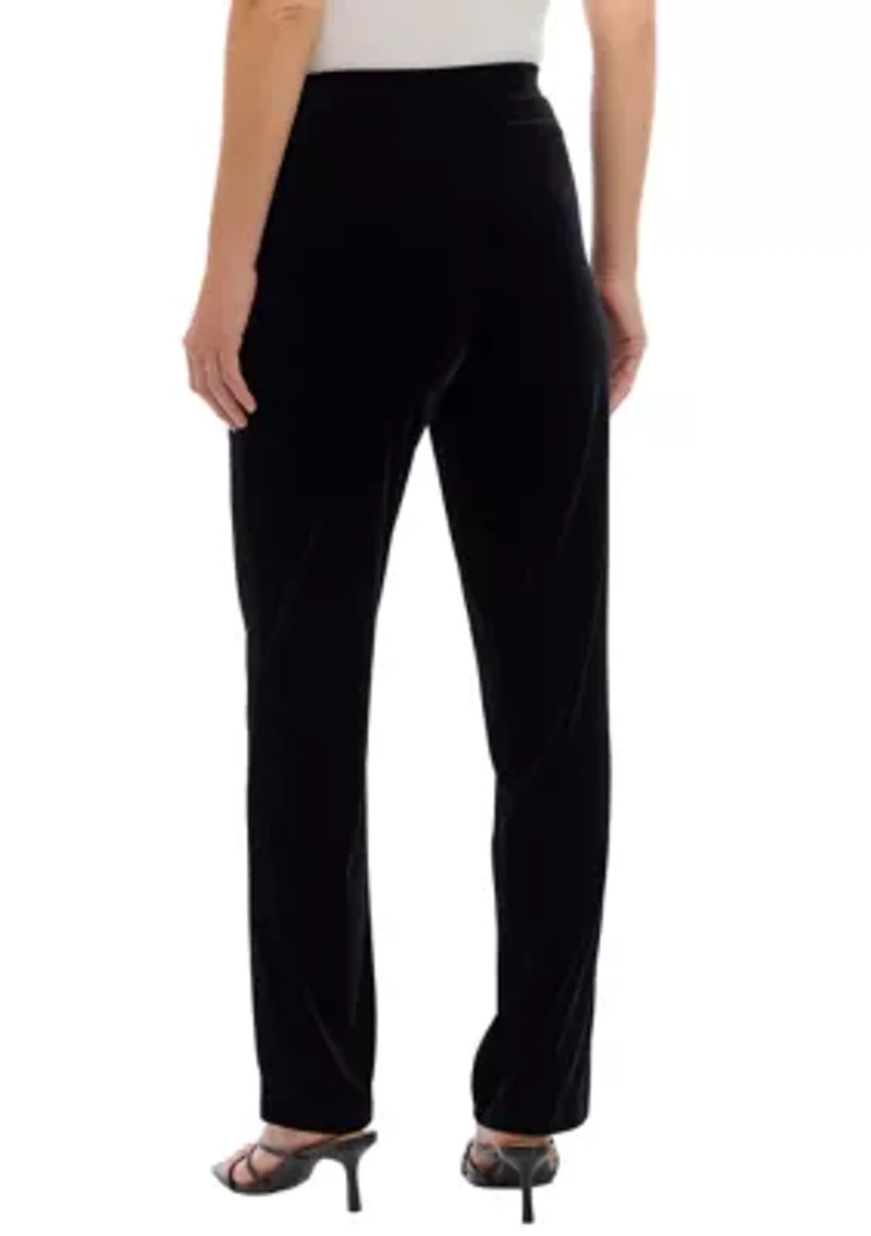Women's Pull On Elastic Waistband Wide Leg Pants
