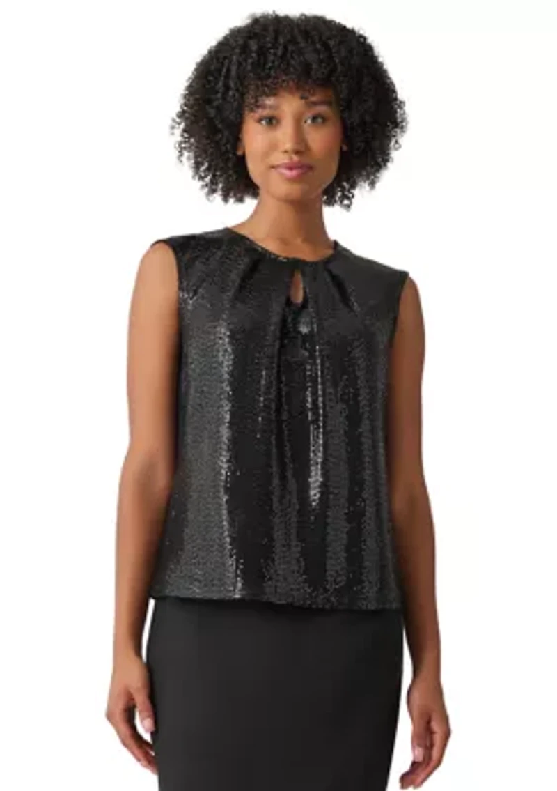 Women's Sleeveless Sequin Top