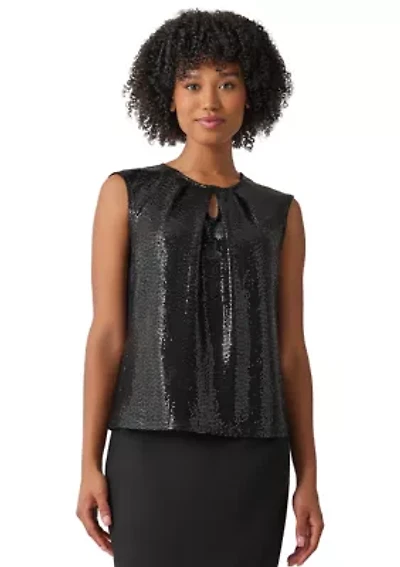 Women's Sleeveless Sequin Top