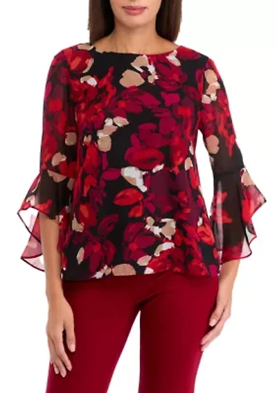 Women's Ruffle Sleeve Blouse