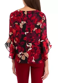 Women's Ruffle Sleeve Blouse